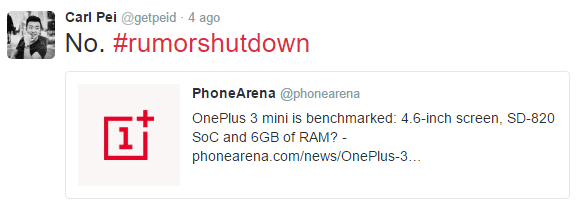 Il tweet del CEO Carl Pei