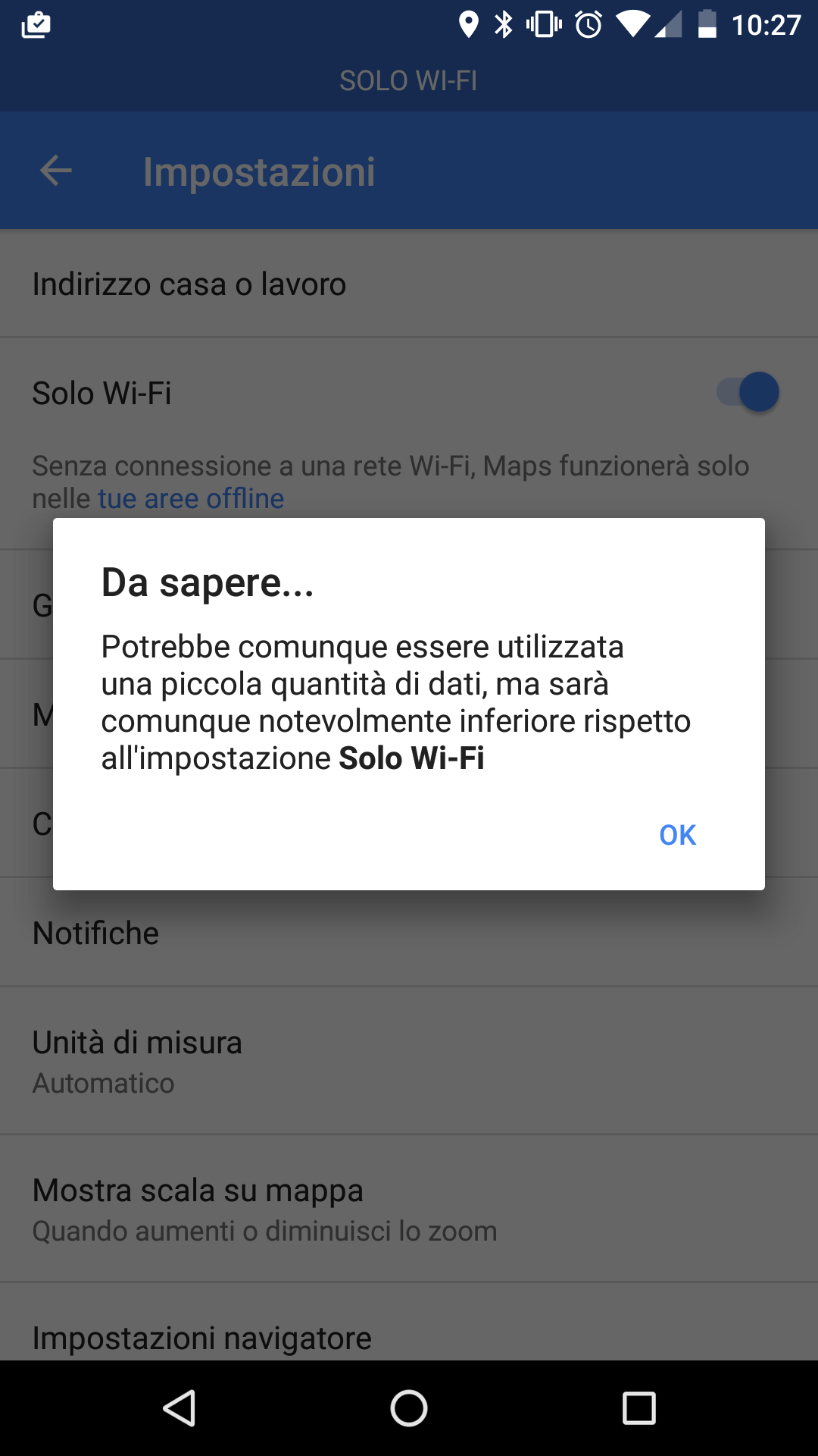 Google Maps con mappe offline su SD