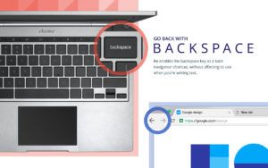 Google Chrome tasto backspace per tornare indietro