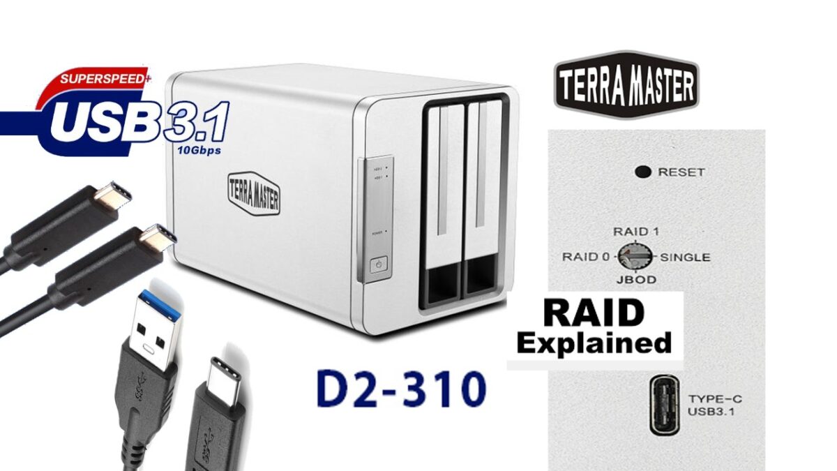 Recensione Terramaster D2-310, il NAS con connessione Type-C 3.1