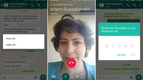 Whatsapp abilita le videochiamate su Android
