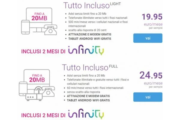 Tiscali ADSL a 19,95€ per sempre con Tablet, modem/router Wi-fi ed ...