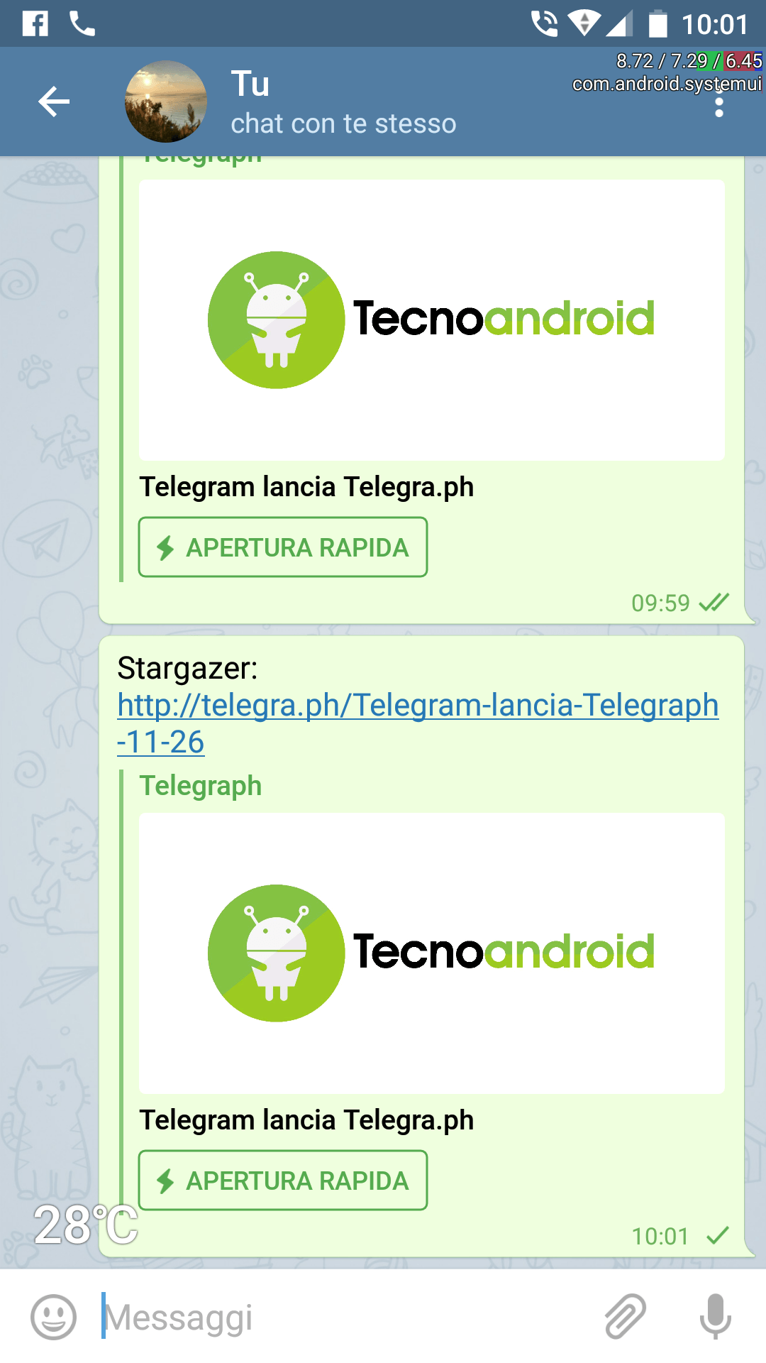 Telegraph-telegram Telegram lancia Telegraph