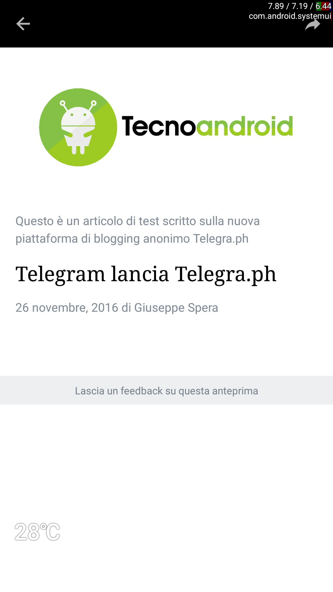 Telegram lancia Telegraph