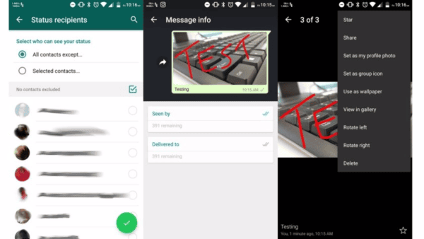 Whatsapp Beta sperimenta Status