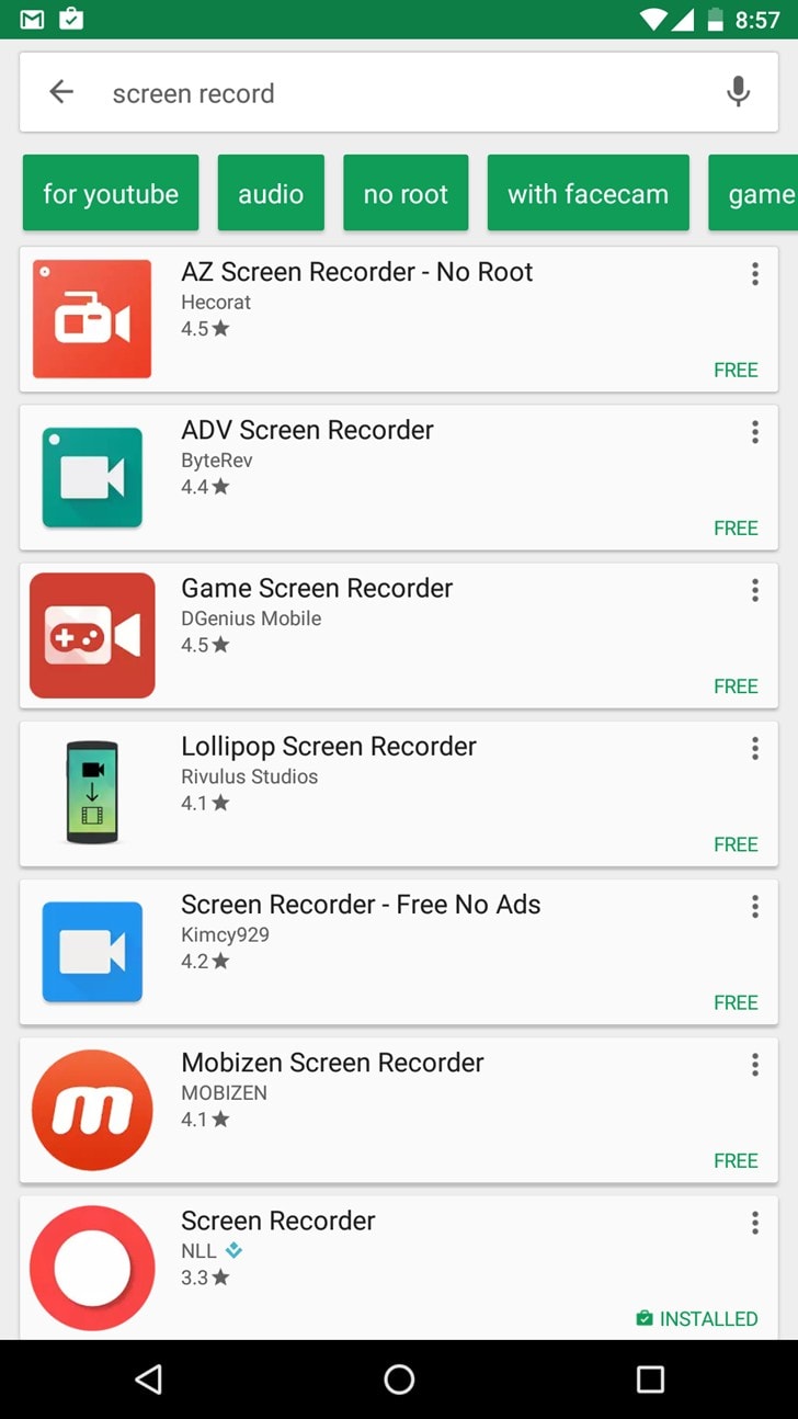 suggerimenti google play store