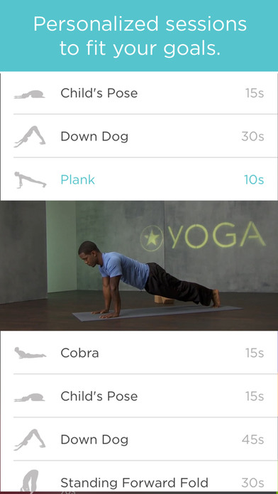 yoga fitbit fitstar app