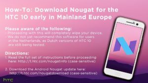 htc 10 nougat
