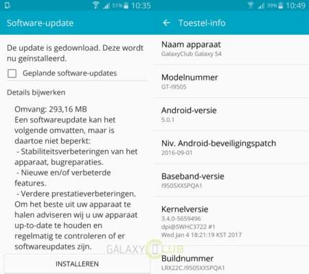 Galaxy S4 changelog aggiornamento