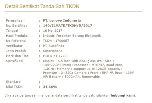 motorola moto e4