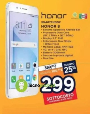 unieuro honor 8