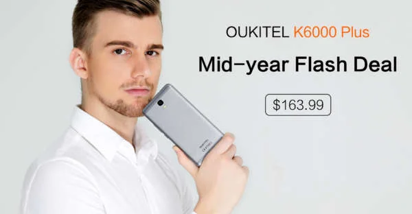 OUKITEL K6000 Plus, solo per oggi in offerta a 149 euro su Aliexpress