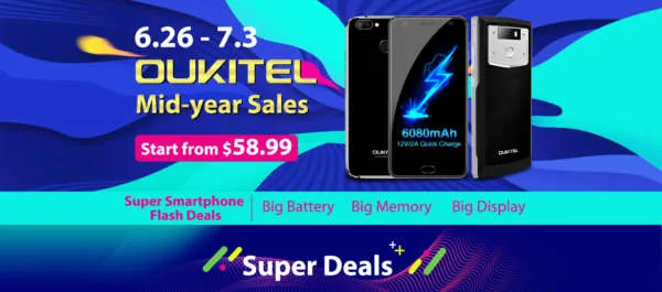 Oukitel sconta tutti i suoi smartphone fino al 3 luglio