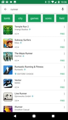 google-play-store-filters Google Play Store filtri di ricerca app