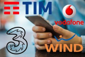 tre wind vodafone tim