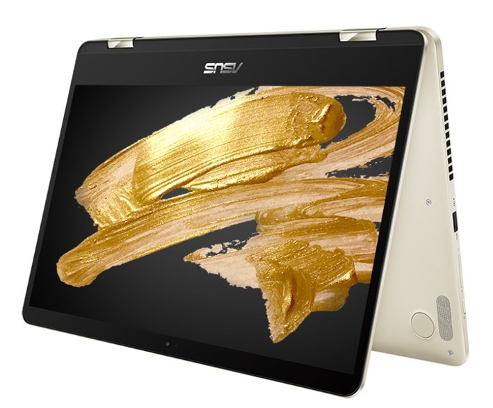 ASUS-ZenBook Flip-14-UX461-thin-bezel-touch-screen-with-stylus-support