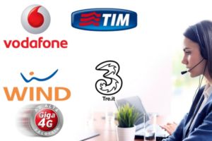 copertura di rete tim, wind, tre e vodafone