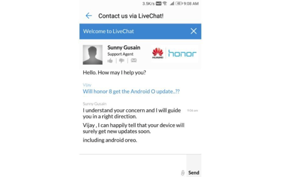Honor 8, aggiornamento ad Android Oreo?