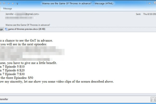 game of thrones malware