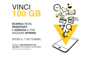 Veon by Wind, vinci 100 GB