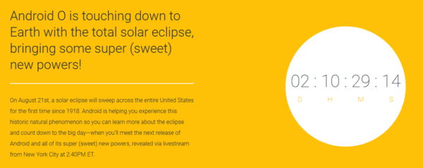 android oreo presentazione