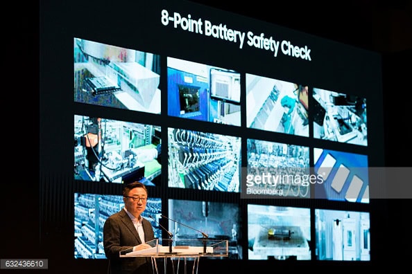 Galaxy Note 8 batteria