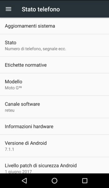 Moto G5S s.o.7.1.1 Moto G5S