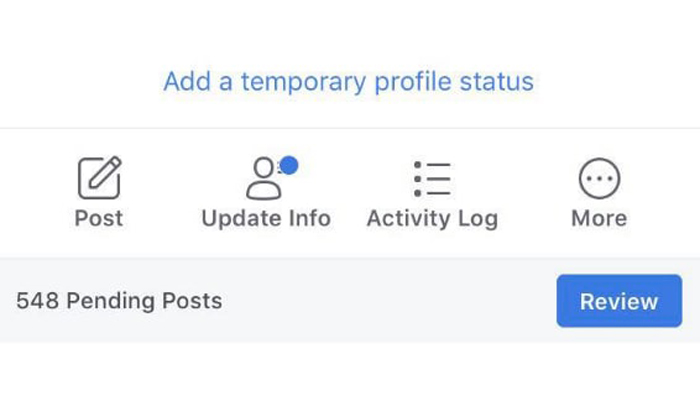 Facebook, gli aggiornamenti di stato temporanei