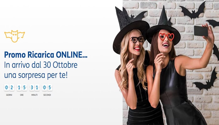 TIM, promo ricarica online per Halloween
