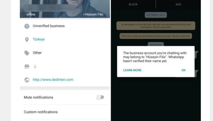 WhatsApp Business s