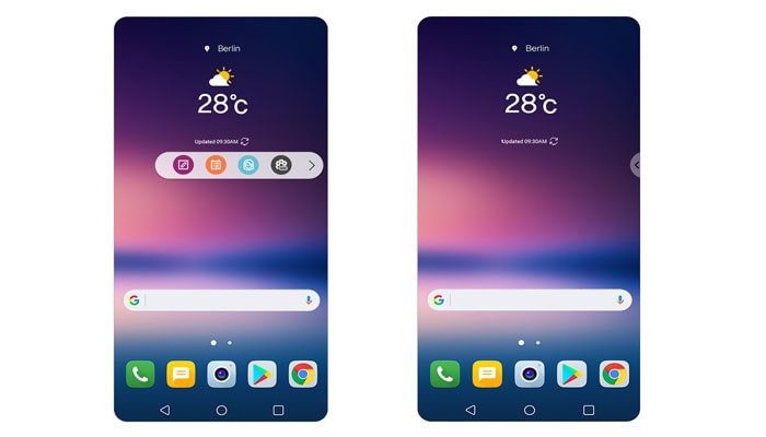 floating bar LG V30