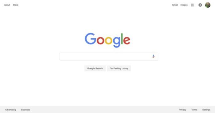 google homepage