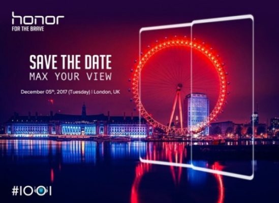 Honor V10 sarà presentato tra meno di un mese: il 5 dicembre, a Londra