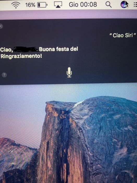 Apple, Siri augura buona festa del ringraziamento Apple, Siri augura buona festa del ringraziamento