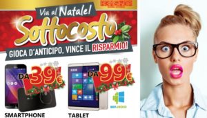 Su A3mshop arrivano smartphone e tablet per Natale a partire da 39 euro