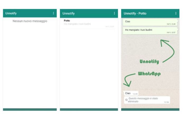Unnotify whatsapp