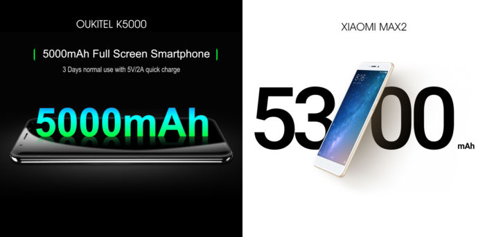 Xiaomi Mi Max 2 vs OUKITEL K5000 (2)