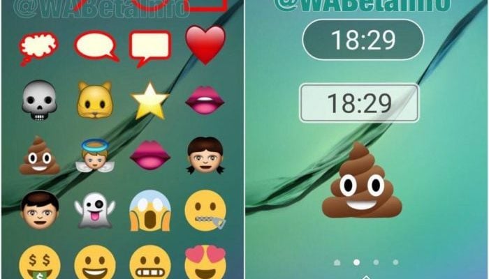 WhatsApp location sticker