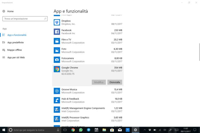 non si possono installare tutte le app nella scheda sd Samsung Galaxy Book