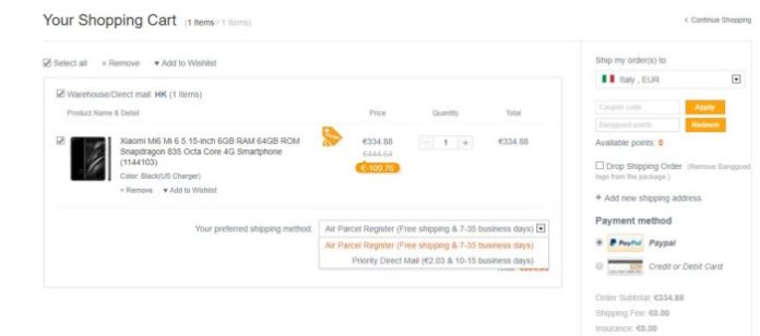Banggood Eu Priority Line Vs Priority Direct Mail