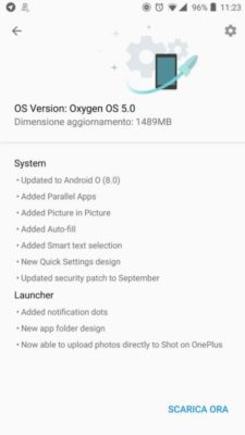Android Oreo su OnePlus 3/3T