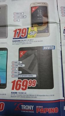 Xiaomi Redmi 4X debutta sul volantino di Trony