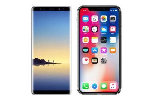 Galaxy Note 8 vs iPhone X