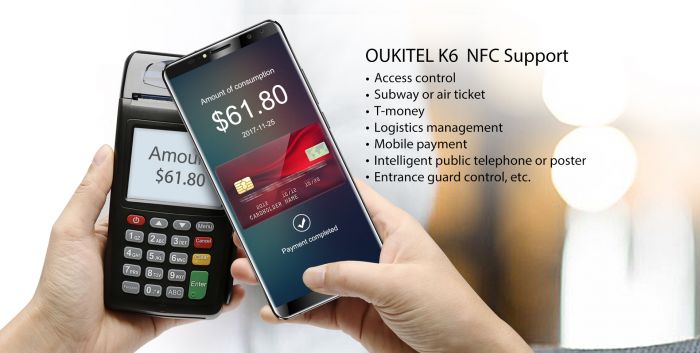 OUKITEL K6, specifiche tecniche e supporto a chip NFC