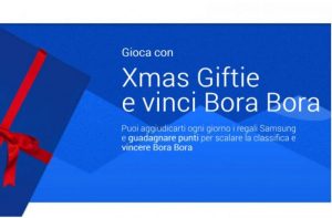 Samsung regala tanti premi a chi gioca a Xmas Giftie