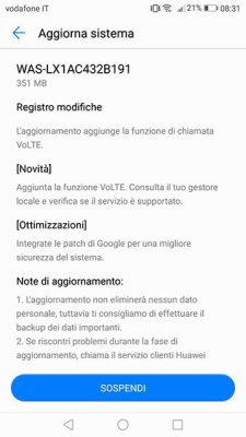 Huawei P10 Lite, ecco il nuovo aggiornamento