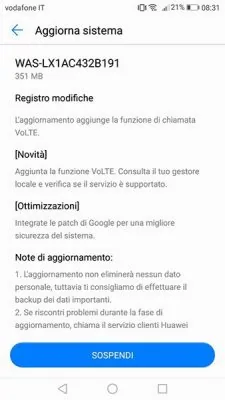Huawei P10 Lite, ecco il nuovo aggiornamento