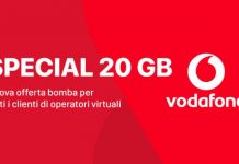 Vodafone Special 20 GB prorogata fino al 29 gennaio