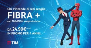 Promozione speciale Tim Smart Fibra+ a soli 24,90 al mese