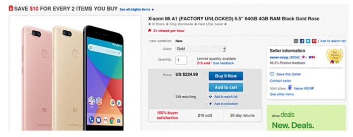 Xiaomi Mi A1